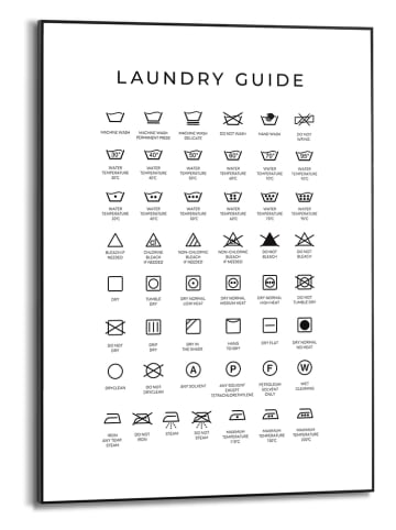 Orangewallz Gerahmter Kunstdruck "Laundry Guide''