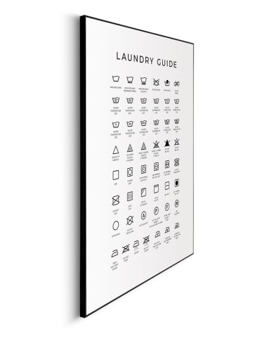 Orangewallz Druk artystyczny "Laundry Guide" w ramce