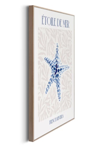 Orangewallz 2-delige set: ingelijste kunstdrukken "Blue Beach Set"