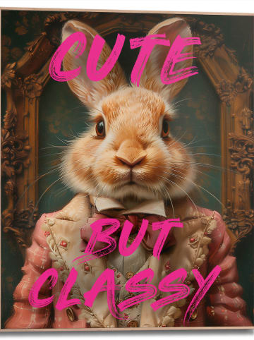 Orangewallz Druk artystyczny "Cute But Classy" w ramce