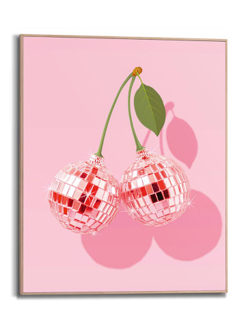 Orangewallz Gerahmter Kunstdruck "Glitter Bal Cherries Sweet"