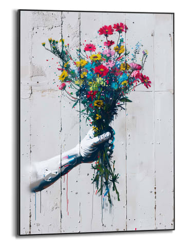 Orangewallz Ingelijste kunstdruk "Punch of Flowers" - (B)50 x (H)70 cm