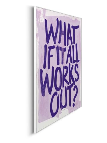 Orangewallz Ingelijste kunstdruk "What if it all" - (B)50 x (H)70 cm