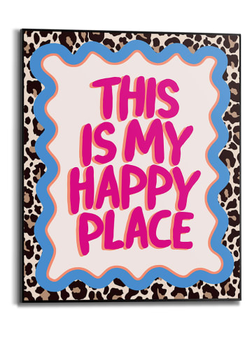 Orangewallz Ingelijste kunstdruk "This is my Happy Place" - (B)40 x (H)50 cm