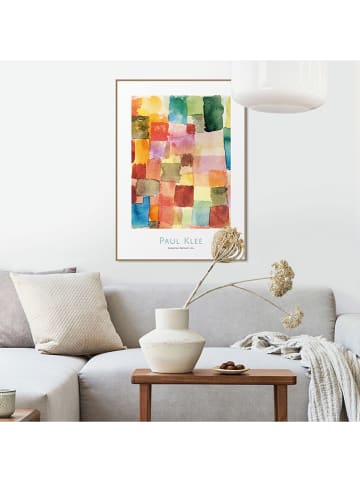 Orangewallz Ingelijste kunstdruk "Paul Klee - geometrical abstract"