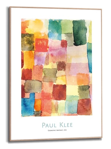 Orangewallz Gerahmter Kunstdruck "Paul Klee - geometrical abstract"