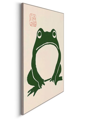 Orangewallz Druk artystyczny "Japanese Frog" w ramce