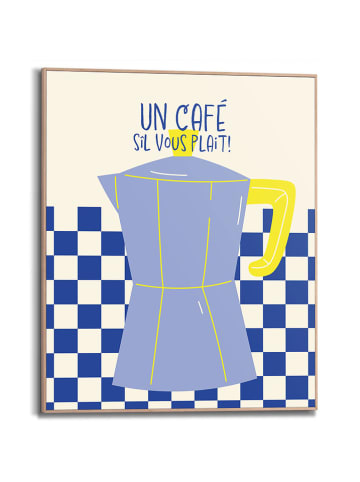 Orangewallz Ingelijste kunstdruk "Un Cafe"