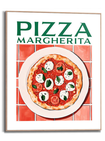 Orangewallz Gerahmter Kunstdruck "Pizza Margherita"