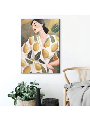 Orangewallz Ingelijste kunstdruk "Lemon Lady"
