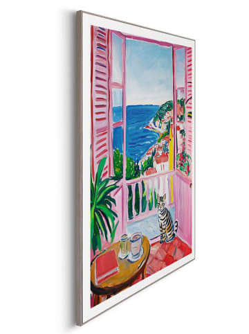 Orangewallz Gerahmter Kunstdruck "Louvre Balcony"