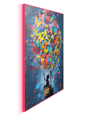 Orangewallz Gerahmter Kunstdruck "Balloon Kid"