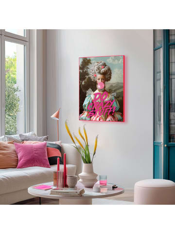 Orangewallz Ingelijste kunstdruk "Bubble Gum Portrait"