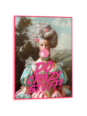 Orangewallz Gerahmter Kunstdruck "Bubble Gum Portrait"