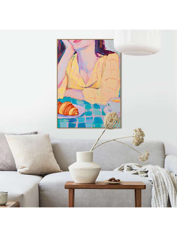 Orangewallz Ingelijste kunstdruk "Breakfast Girl"