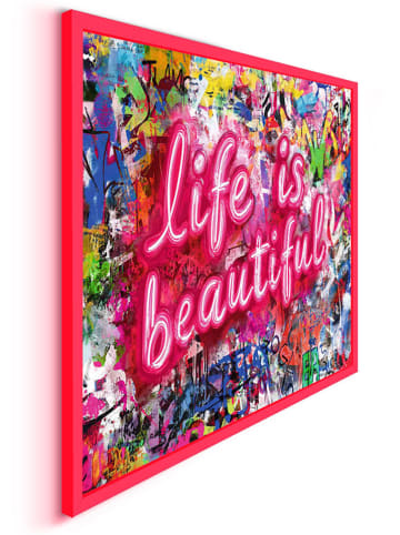 Orangewallz Ingelijste kunstdruk "Beautiful Life"