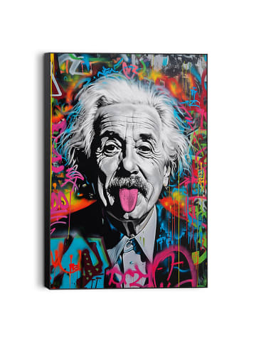 Orangewallz Druk artystyczny "Einstein Tongue" w ramce