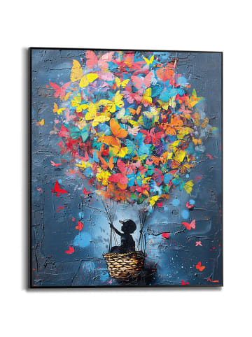 Orangewallz Druk artystyczny "Balloon Kid" w ramce