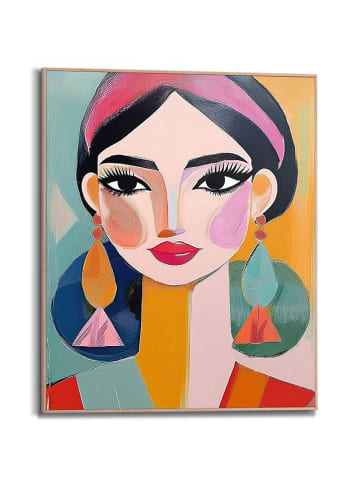 Orangewallz Ingelijste kunstdruk "Vibrant Woman I"