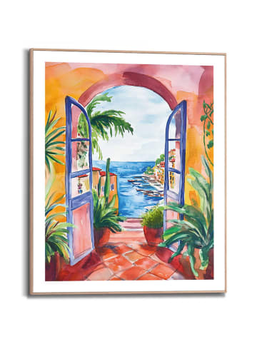 Orangewallz Gerahmter Kunstdruck "Vacation View"