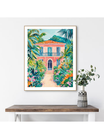 Orangewallz Druk artystyczny "Holiday Mansion" w ramce