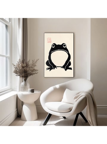 Orangewallz Ingelijste kunstdruk ''Japanese Frog"