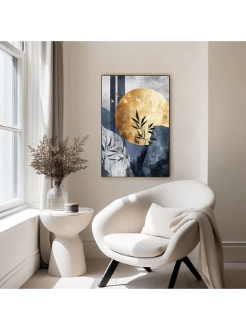 Orangewallz Gerahmter Kunstdruck "Abstract Moon"