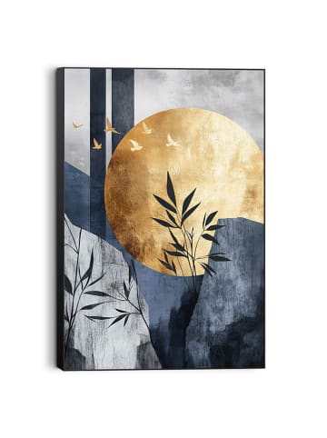 Orangewallz Gerahmter Kunstdruck "Abstract Moon"