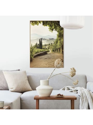 Orangewallz Druk artystyczny "Tuscan Path" w ramce