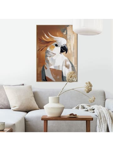 Orangewallz Gerahmter Kunstdruck "Golden Cockatoo"
