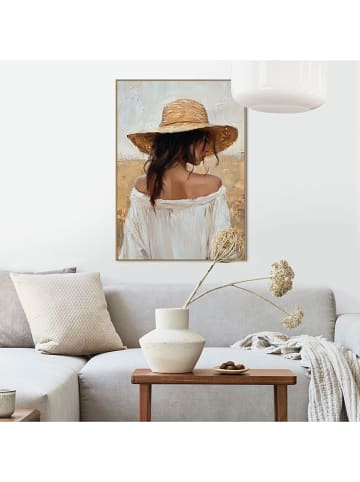 Orangewallz Ingelijste kunstdruk "Golden Breeze"