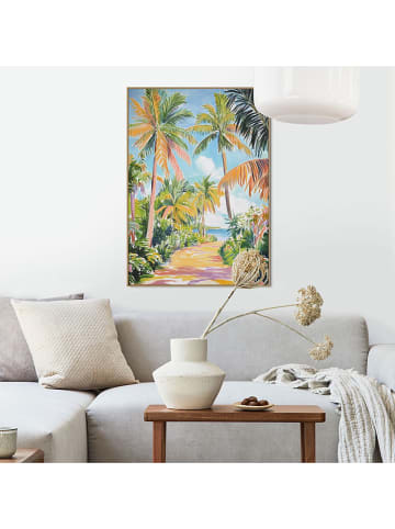 Orangewallz Ingelijste kunstdruk "Tropical Escape"