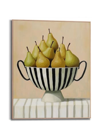 Orangewallz Ingelijste kunstdruk "Bowlful of Pears"