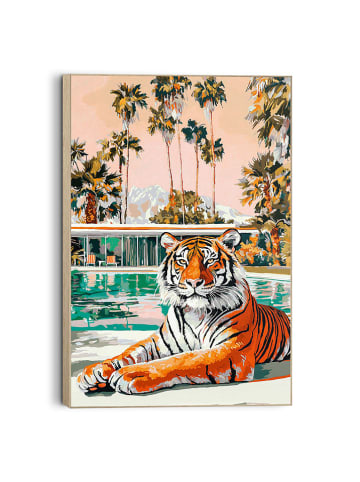 Orangewallz Druk artystyczny "Tropical Tiger" w ramce