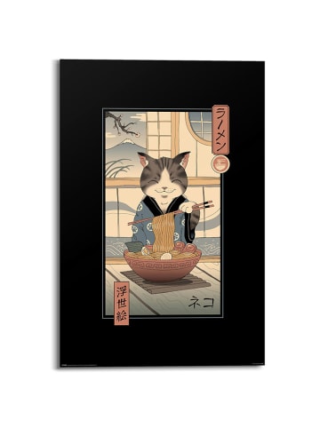 Orangewallz Kunstdruk "Vincent Trinidad - Neko Ramen Ukiyoe"