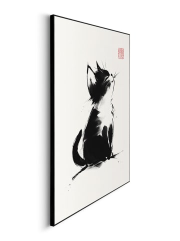 Orangewallz Druki artystyczne (3 szt.) "Zen Cats" w ramce