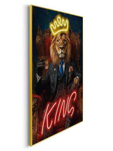 Orangewallz Gerahmter Kunstdruck "King Energy"