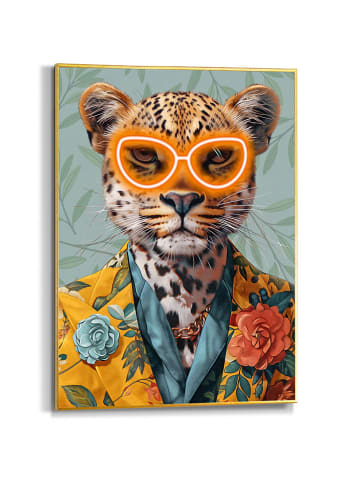 Orangewallz Druk artystyczny "Jungle Glow" w ramce