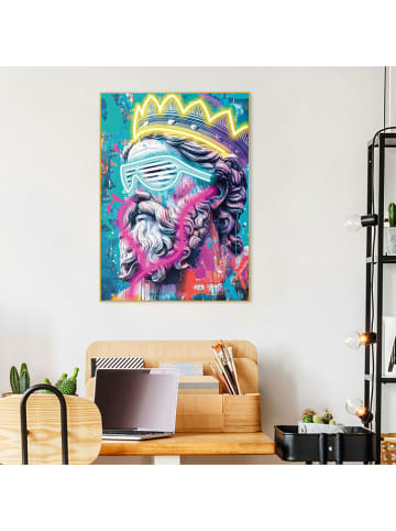 Orangewallz Druk artystyczny "Zeus Vibes" w ramce