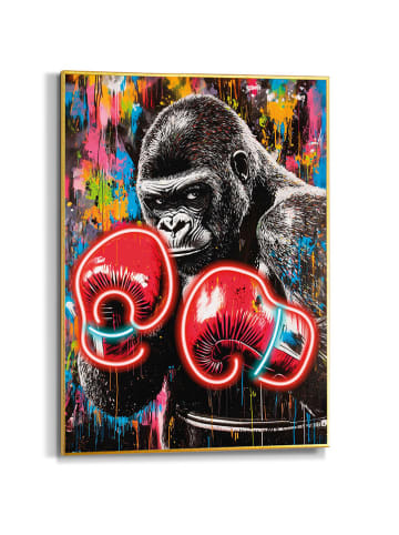 Orangewallz Druk artystyczny "Gorilla Power" w ramce