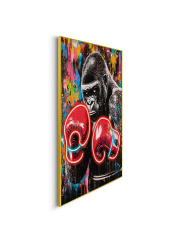 Orangewallz Druk artystyczny "Gorilla Power" w ramce