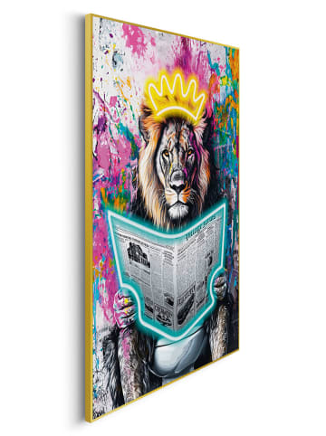 Orangewallz Gerahmter Kunstdruck "Royal News"