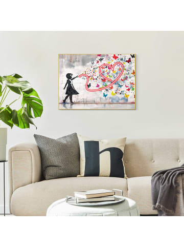 Orangewallz Gerahmter Kunstdruck "Butterflies of Love"