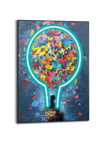 Orangewallz Gerahmter Kunstdruck "Balloon Kid"