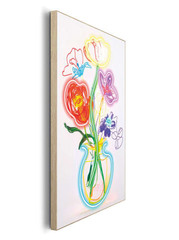 Orangewallz Druk artystyczny "Floral Glow" w ramce