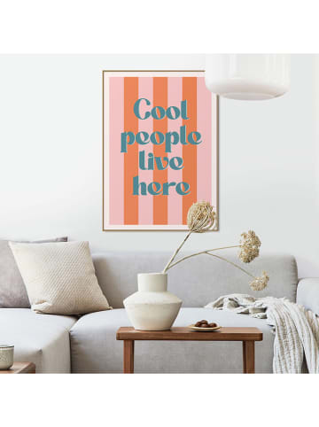 Orangewallz Gerahmter Kunstdruck "Cool People"
