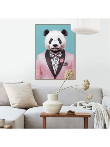 Orangewallz Ingelijste kunstdruk "Beau Tie Panda"