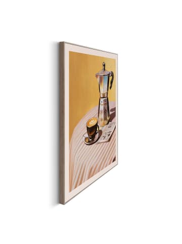 Orangewallz Ingelijste kunstdruk "Warm Coffee Mornings"