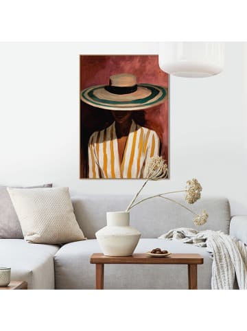 Orangewallz Druk artystyczny "Evening Hat" w ramce