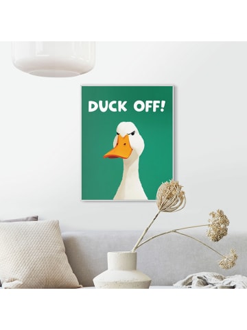 Orangewallz Druk artystyczny "What The" w ramce